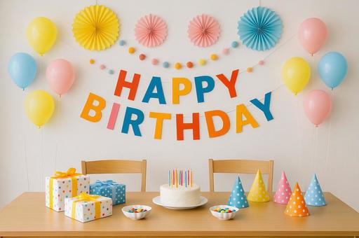 誕生日パーティーが始まるよの写真