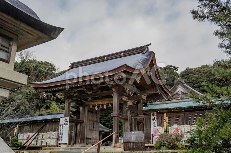 気多大社周辺の景色 気多大社,神社,門の写真素材