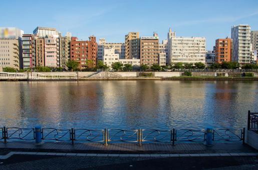 Sumida River in the early morning, JPG