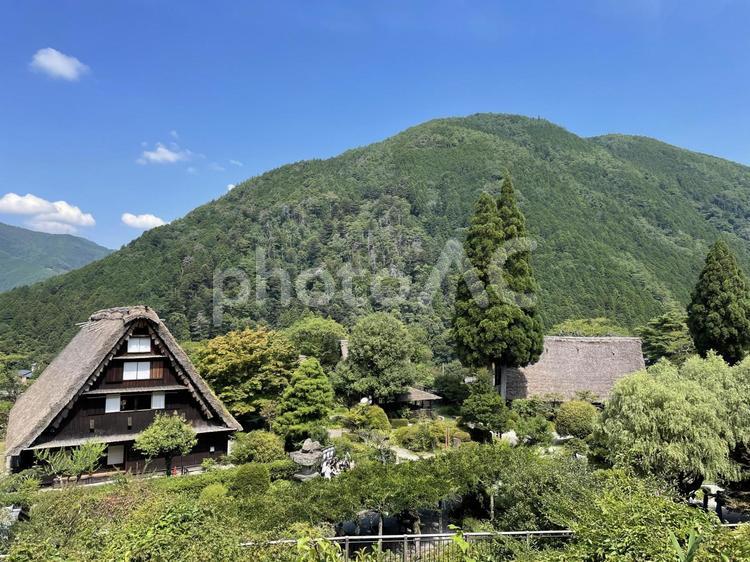 田舎風景 合唱村,岐阜県,田舎の写真素材