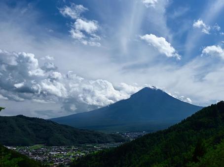 見晴らし台から見る富士山 見晴らし台から見る富士山の写真