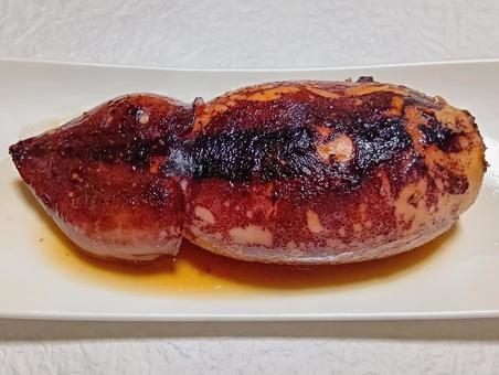 イカ焼き イカ焼き イカ焼き,イカ,料理の写真素材