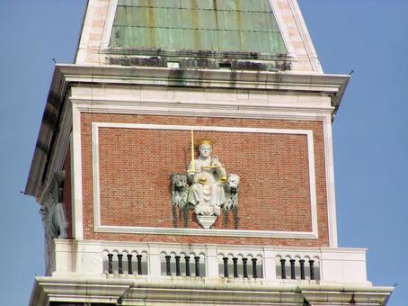 サンマルコ大聖堂 鐘塔 サンマルコ大聖堂 鐘塔 ベネチア,ベネツィア,ベニスの写真素材