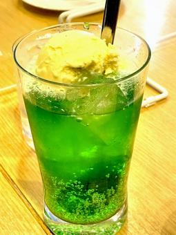 メロンソーダ メロンソーダ メロンソーダ,メロン,ソーダの写真素材