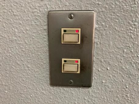 リモコンスイッチ　２コ付 スイッチ,電気スイッチ,リモコンスイッチの写真素材