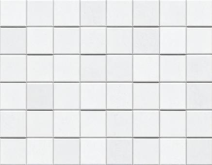 ホワイトスクエアマットタイル ホワイトスクエアマットタイルの写真