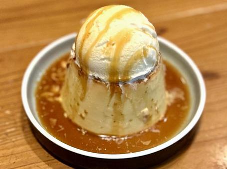 自家製プティングの写真