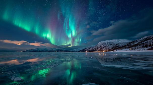 冬の夜、息をのむ絶景 冬の夜、息をのむ絶景の写真