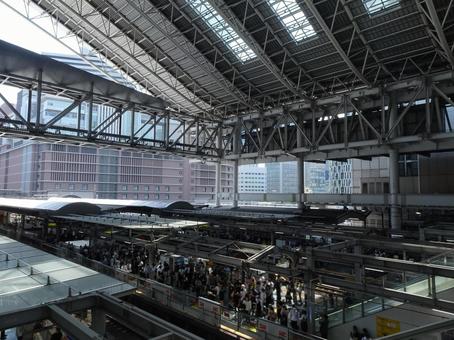 Photo, osaka station, station, station building, 