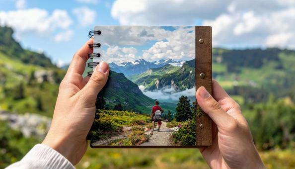 ノート写真を貼ってアルバムを手作り ノート写真を貼ってアルバムを手作りの写真