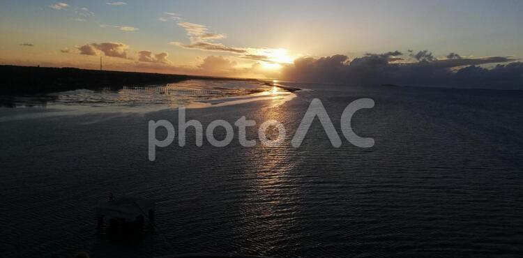 海と夕日 日暮れ,水域,暁の写真素材