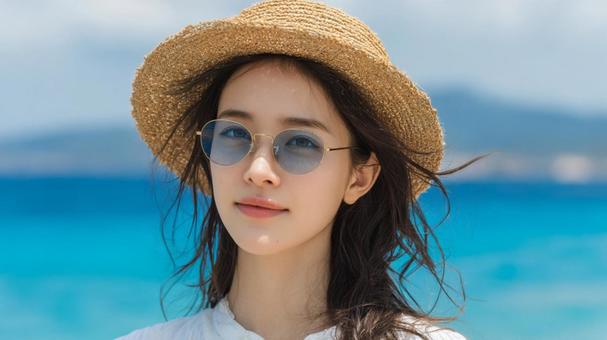 バケーションを楽しむ女性の写真