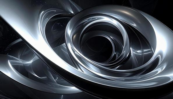 プラチナの螺旋構造の写真