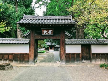足利学校跡 足利学校跡 足利学校跡,足利学校,学校門の写真素材