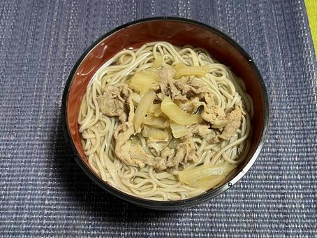 肉そば 肉そば 肉,蕎麦,めん類の写真素材
