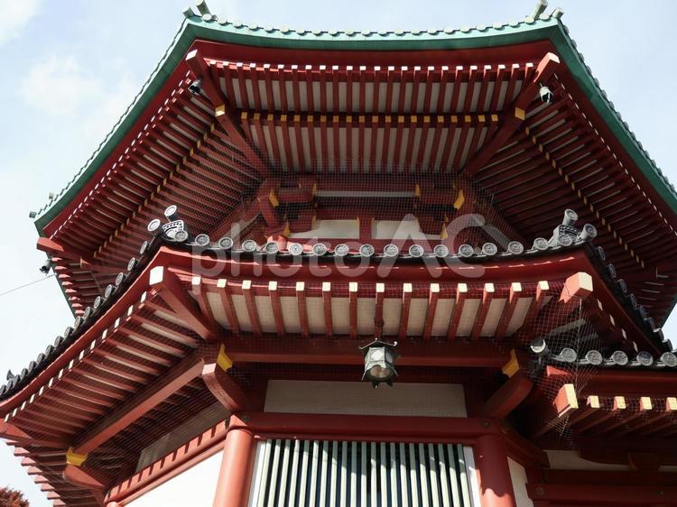 辯天堂を下から 寺,寺院,風景の写真素材
