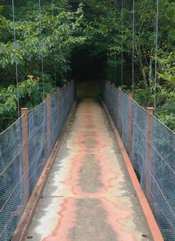 吊り橋 吊り橋 吊り橋,西沢渓谷,橋の写真素材