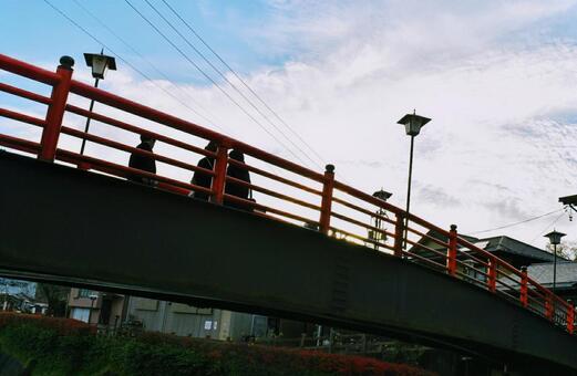 レトロな橋 レトロな橋の写真