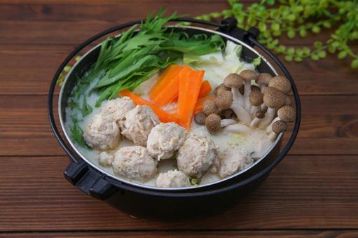 鶏団子鍋 鶏団子鍋,鶏,鍋の写真素材
