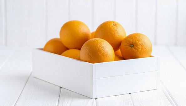 箱に入ったオレンジ 箱に入ったオレンジの写真