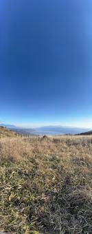 高ボッチ山から見た秋の山々 空,雲,山の写真素材