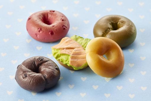 ミニチュア食品 ベーグルサンド・ベーグル ミニチュア食品 ベーグルサンド・ベーグルの写真