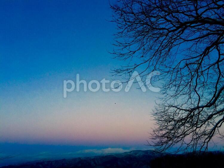 夕暮れ 空,自然,風景の写真素材