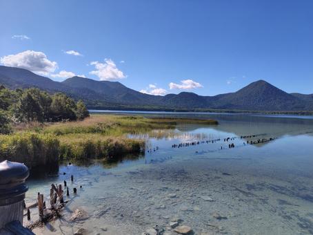 宇曽利山湖 宇曽利山湖 青森,恐山,宇曽利山湖の写真素材