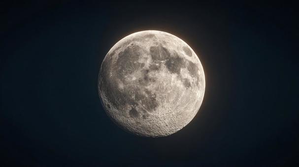 夜空に輝く満月の神秘の写真
