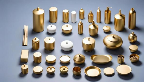 金の雑貨、大切な資産の写真