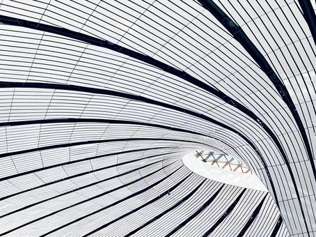 未来的な建築アーチ12 未来的な建築アーチ12 建築,屋根,近未来の写真素材
