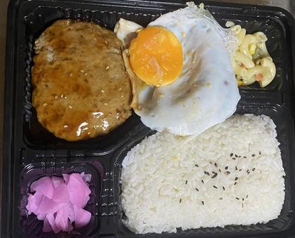 弁当 コンビニ弁当 ハンバーグ 弁当 コンビニ弁当 ハンバーグ 弁当,コンビニ弁当,お弁当の写真素材