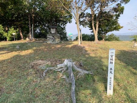 一宮城2 一宮城,城址,続日本100名城の写真素材