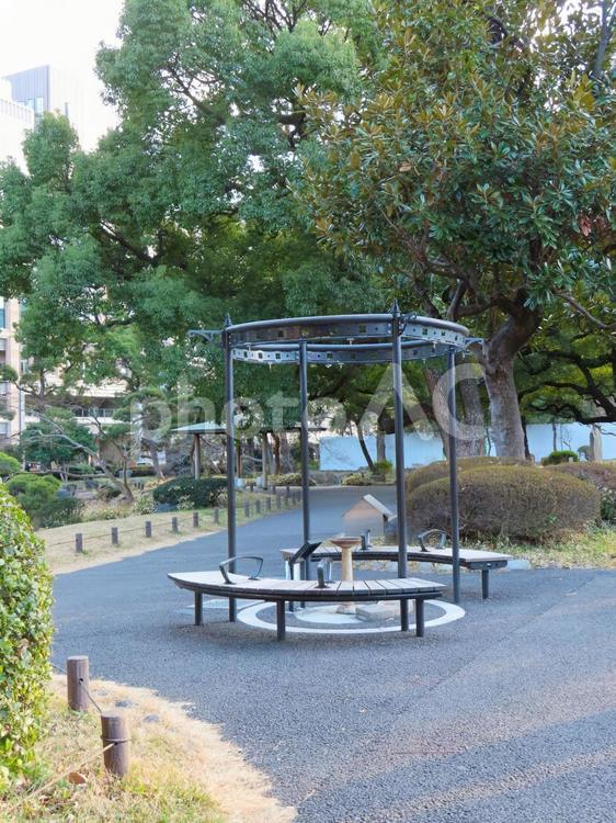 日比谷公園　東屋　休憩所 日比谷公園,日比谷,公園の写真素材