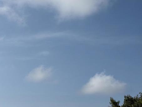 空と小さな雲たち 空と小さな雲たちの写真