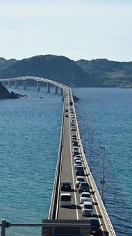 Photo, kakushima, cape bridge, sea, 