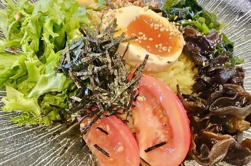 冷やし中華 冷やし中華 冷やし中華,麺類,野菜の写真素材