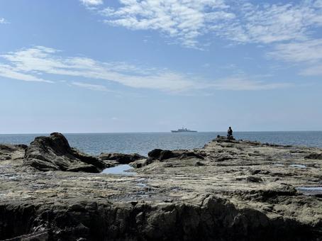 江ノ島 海 釣り人 江ノ島 海 釣り人 江ノ島,鎌倉,湘南の写真素材
