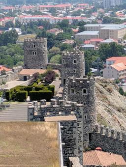 ラバティ城の見張り塔 見張り塔,城壁,ラバティ城の写真素材