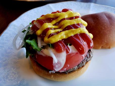 沖縄のハンバーガー 沖縄のハンバーガーの写真