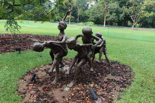 シンガポール植物園の像 シンガポール植物園の像の写真