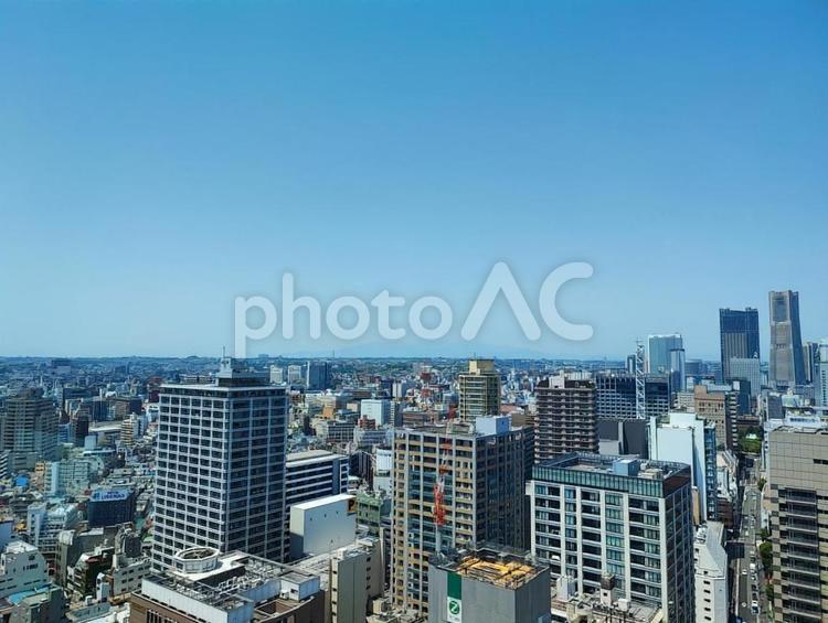 都市風景（神奈川県横浜市） 横浜,みなとみらい,都会の写真素材