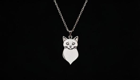 ネックレス 猫A1 ネックレス 猫A1の写真