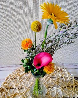 花瓶のお花の写真