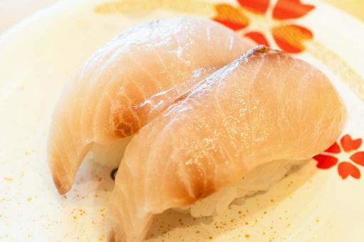 Photo, sushi, nigiri sushi, shimaji, 