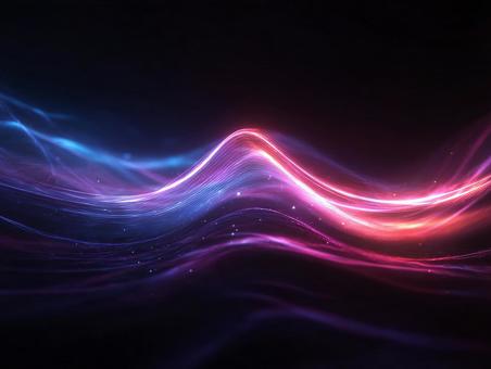 美しい色で表現された電磁波 美しい色で表現された電磁波の写真