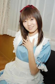 不思議の国のありす 不思議の国のありす コスプレイヤー,女の子,アリスの写真素材
