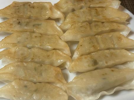 ギョーザ ギョーザ 夜ご飯,餃子,ギョウザの写真素材