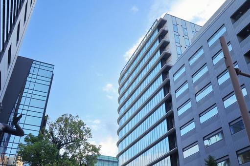 オフィス街 ビル,オフィス街,風景の写真素材