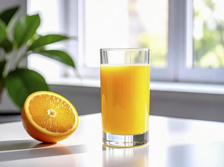 オレンジジュース　AI生成画像の写真